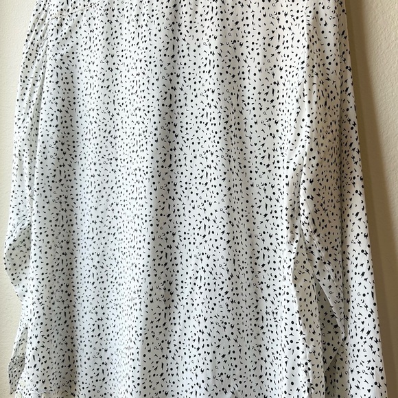 G. Label by Goop Barbara Silk Blend Tie Neck Button Down Blouse Sz 10 - Picture 11 of 16